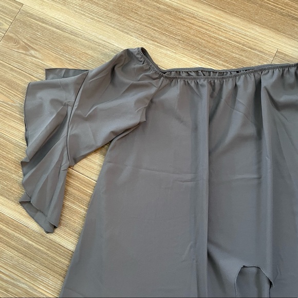 Women’s Casual Solid Off The Shoulder Top - Picture 5 of 9